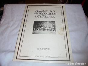 Arte: PERSONAJES MITOLOGICOS ASTURIANOS - 12 LAMINAS - EDICIONES NOEGA - MITOLOGIA ASTURIANA - ASTURIAS